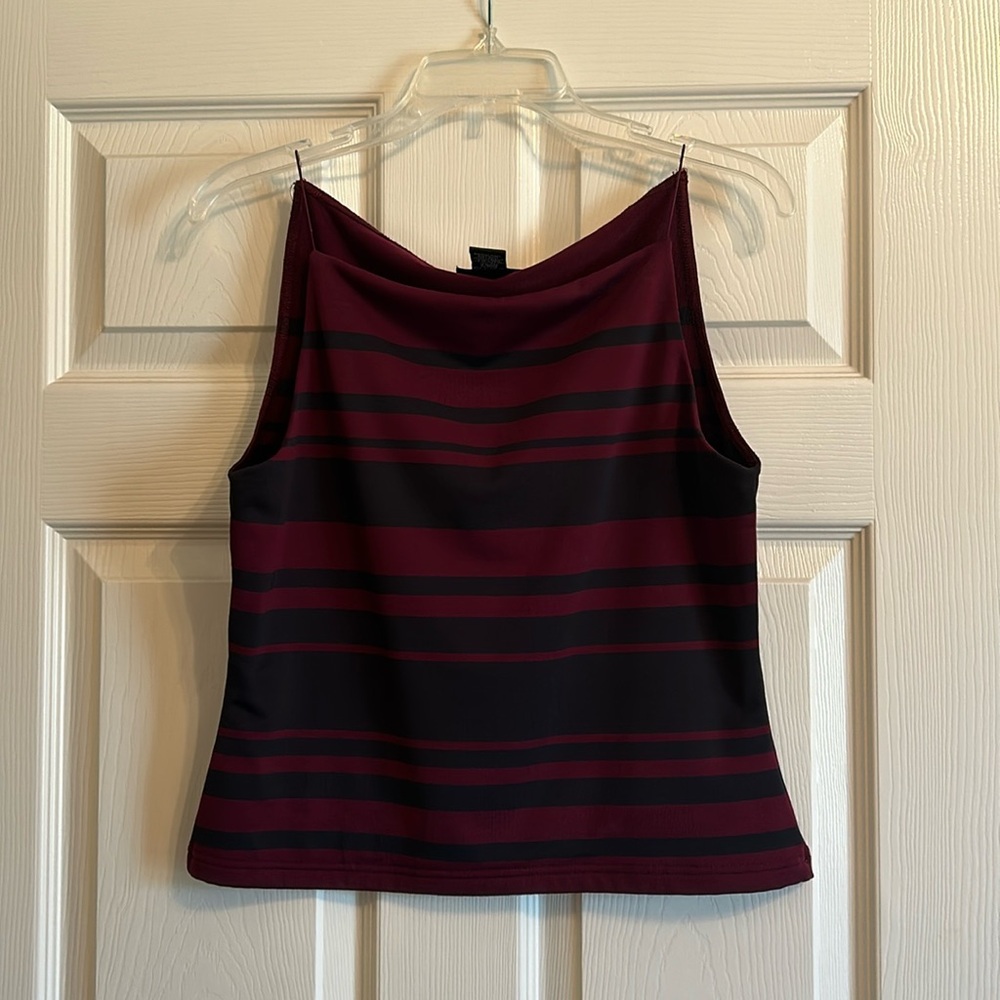 90s Spaghetti Strap Fitted Crop Top
